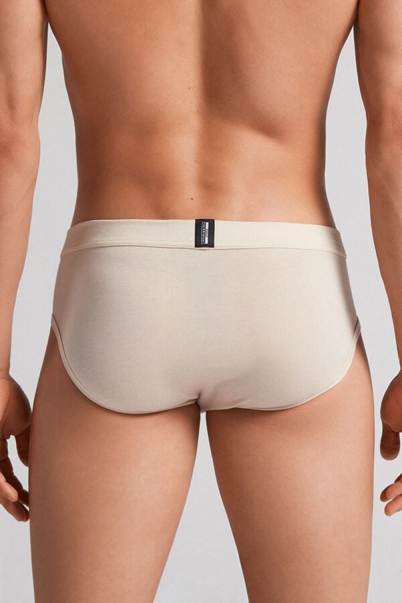 Intimissimi Fresh Supima® Cotton Briefs Bež | SN-ITMSM58562