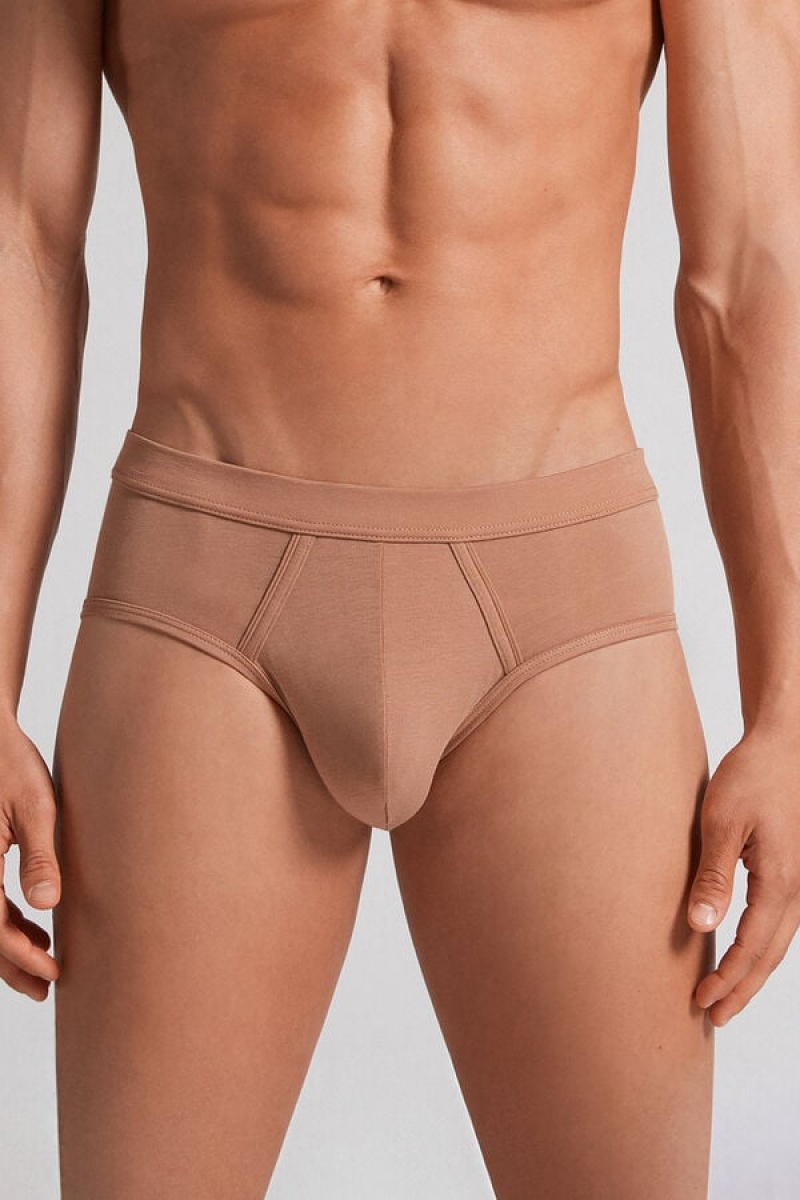 Intimissimi Fresh Supima® Cotton Briefs Bež | SN-ITMSM58563