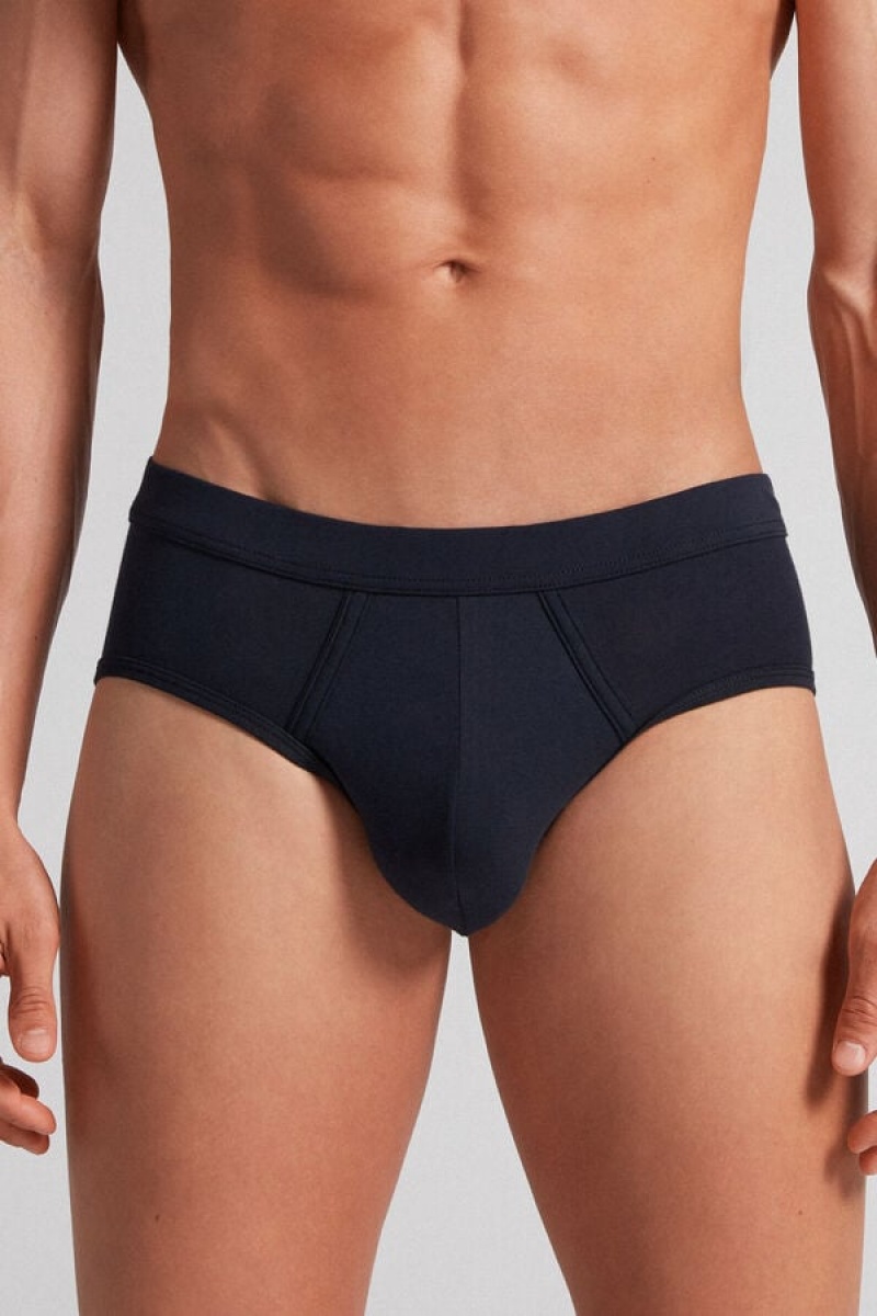 Intimissimi Fresh Supima® Cotton Briefs Plave | SN-ITMSM58567