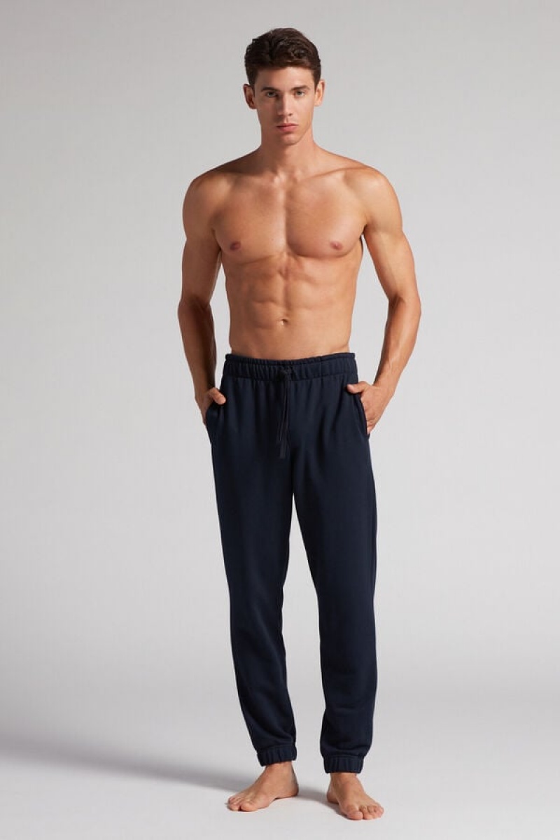 Intimissimi Full Length Lightweight Sweatpants Plave | SN-ITMSM58678