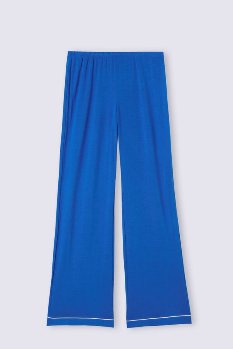 Intimissimi Full Length Modal Palazzo Pants Plave | SN-ITMSM58273