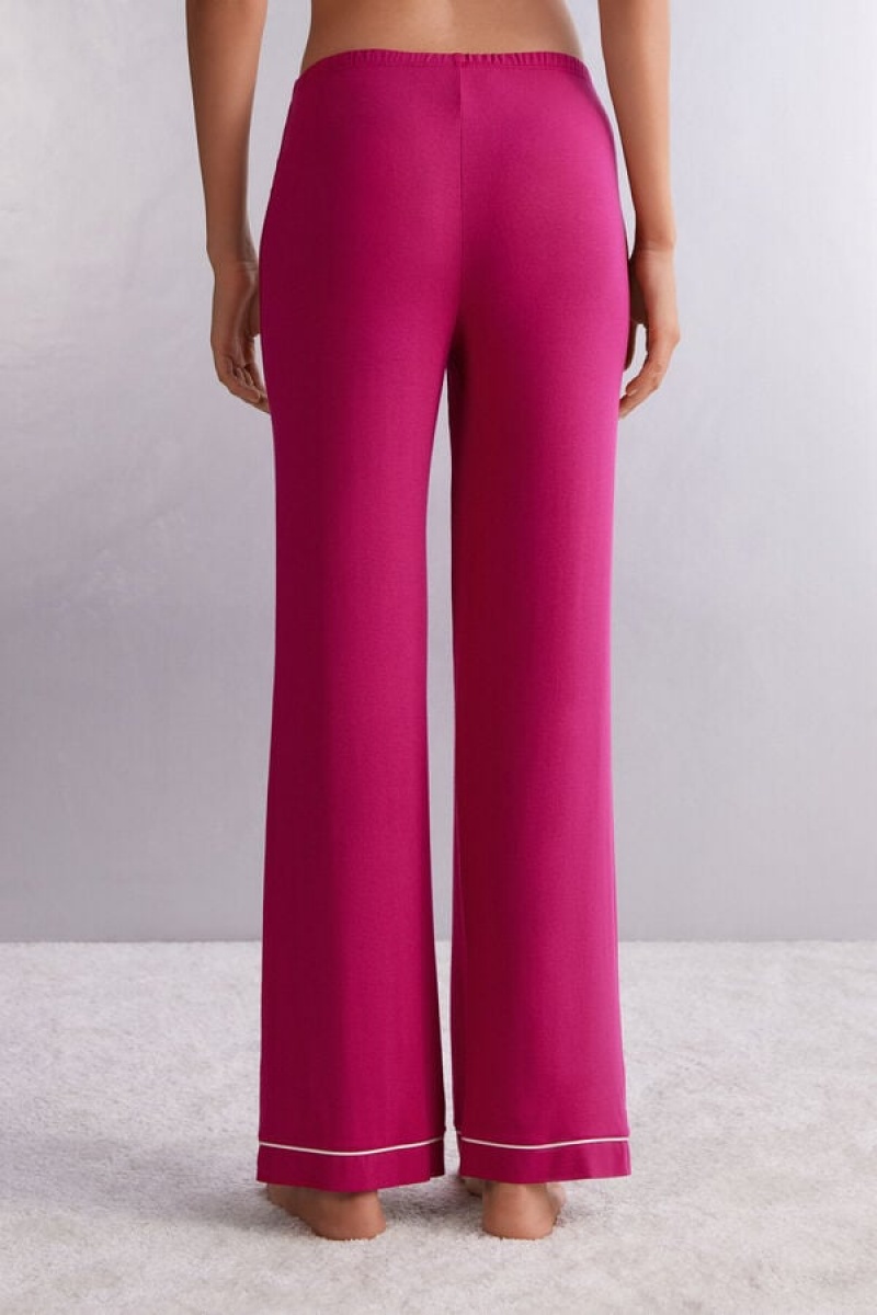 Intimissimi Full Length Modal Palazzo Pants Roze | SN-ITMSM58279