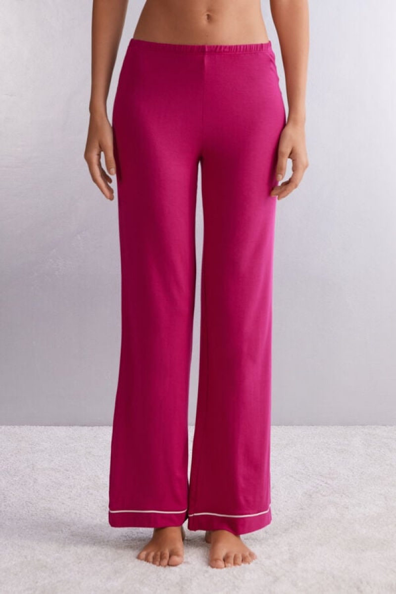 Intimissimi Full Length Modal Palazzo Pants Roze | SN-ITMSM58279