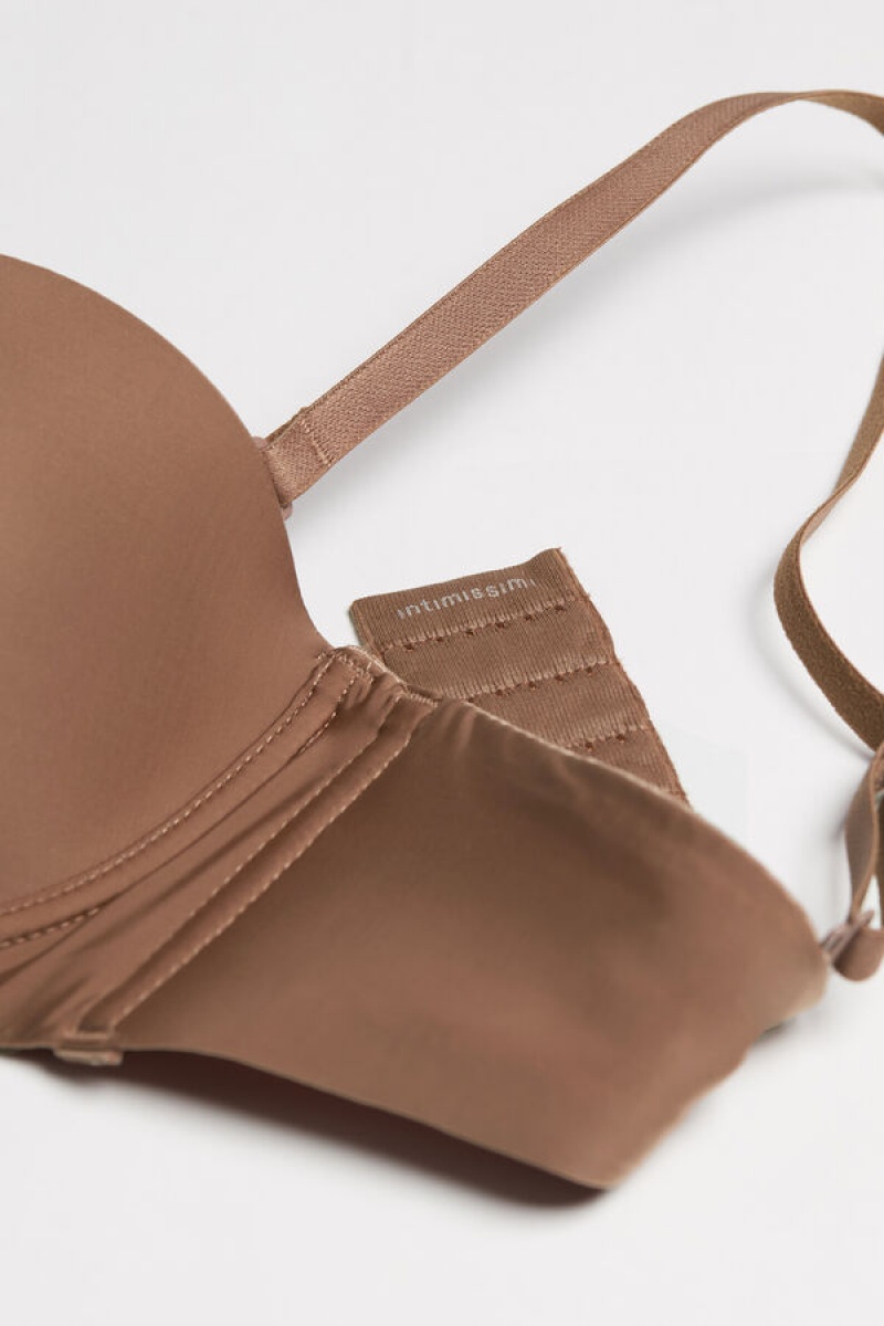 Intimissimi Giada Microfiber Bandeau Bra Bež | SN-ITMSM57181