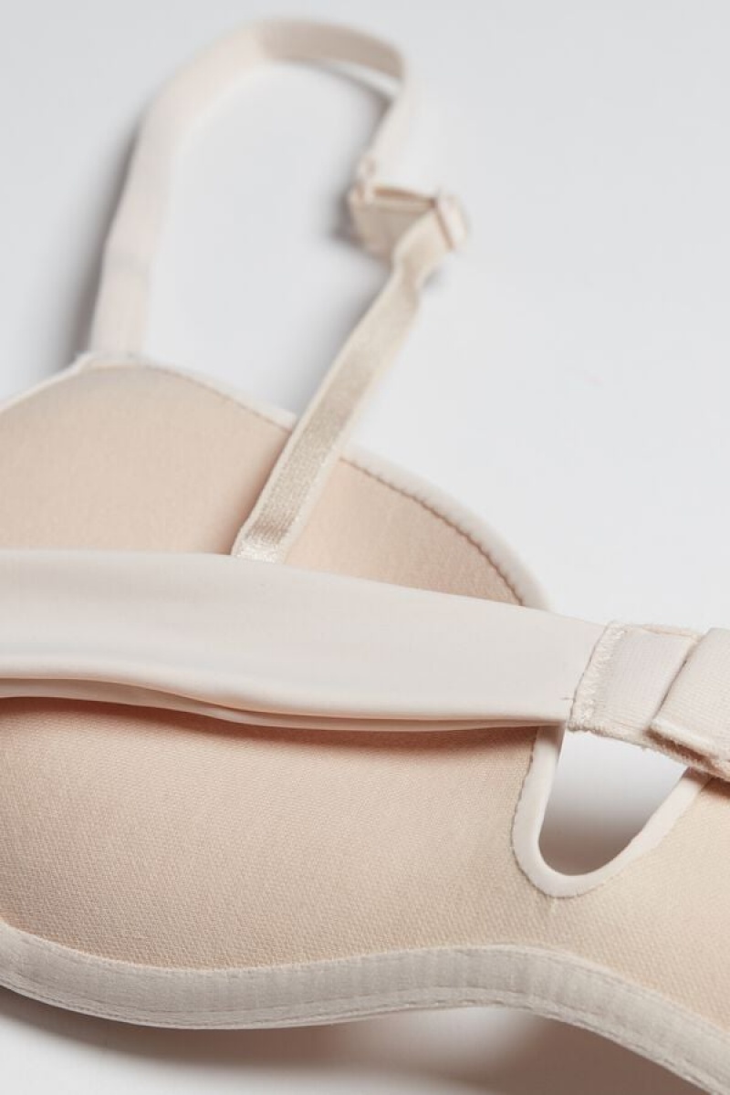 Intimissimi Gioia B Cup Microfiber Super Push-up Bra Bež | SN-ITMSM57108