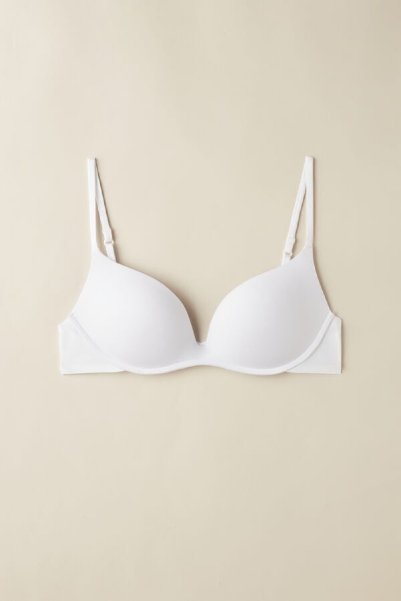 Intimissimi Gioia Push-up Bra In Ultralight Microfiber Bijele | SN-ITMSM56780