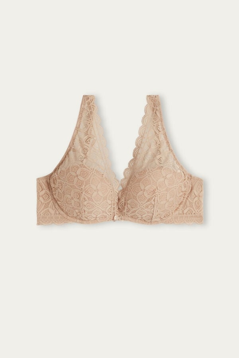 Intimissimi Giorgia Balconette Bra In Lace Bež | SN-ITMSM56433