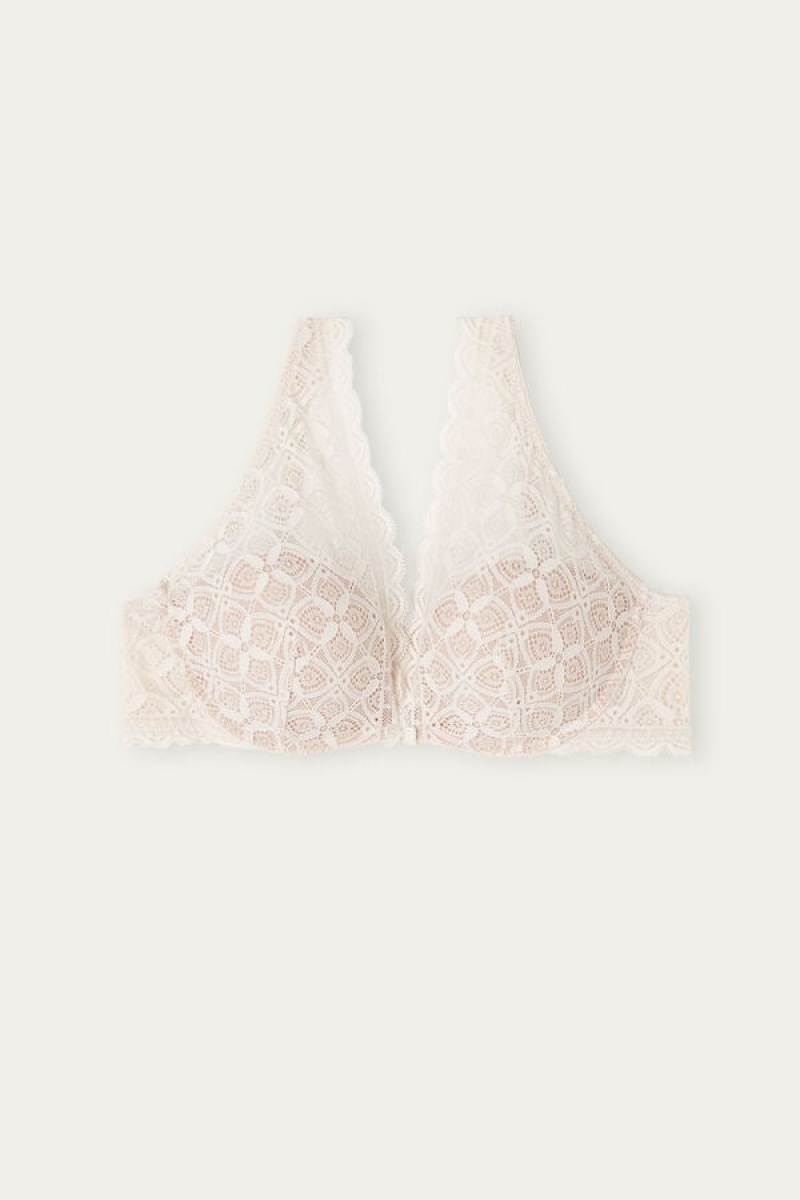 Intimissimi Giorgia Balconette Bra In Lace Bež | SN-ITMSM56440