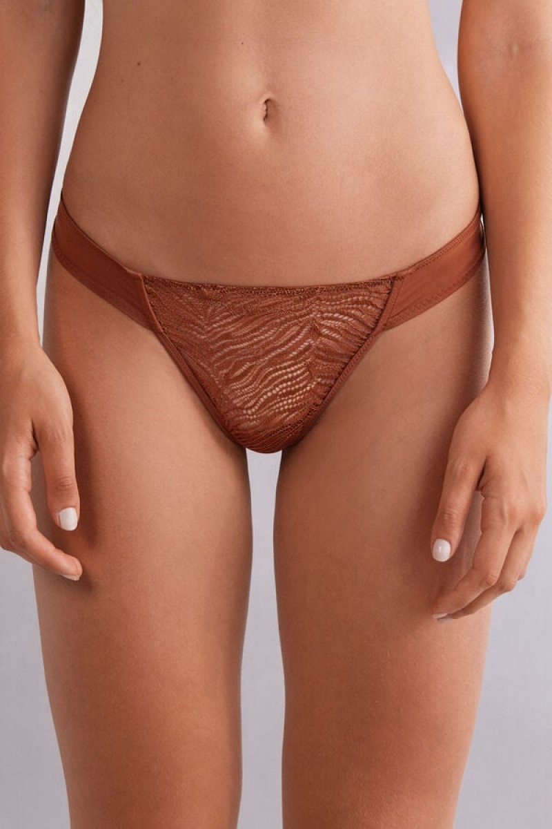 Intimissimi Go Animalier Thong Narančaste | SN-ITMSM57747