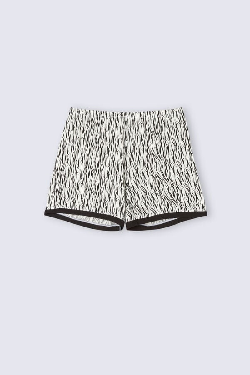 Intimissimi Go Animalier Viscose Shorts Visebojne | SN-ITMSM58387