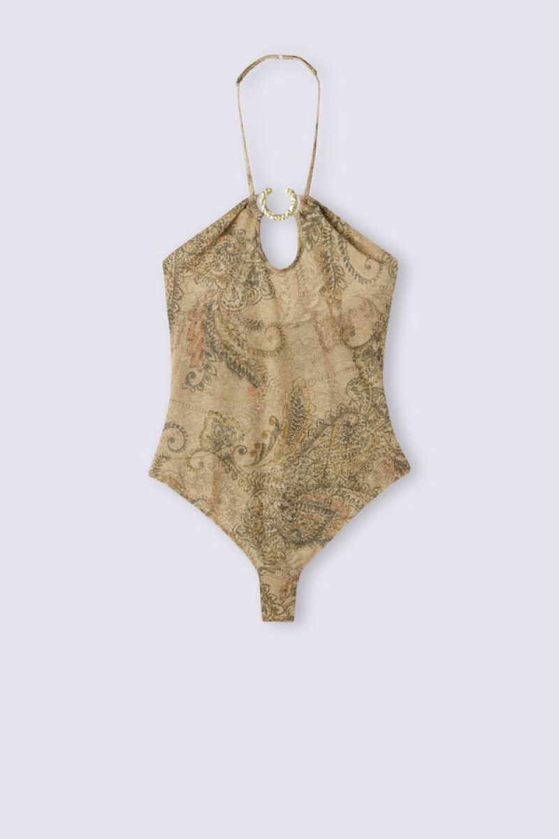 Intimissimi Golden Goddess Bodysuit In Lamé Jersey Visebojne | SN-ITMSM58163