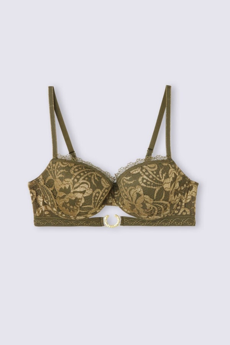 Intimissimi Golden Goddess Sofia Balconette Bra Zelene | SN-ITMSM56547