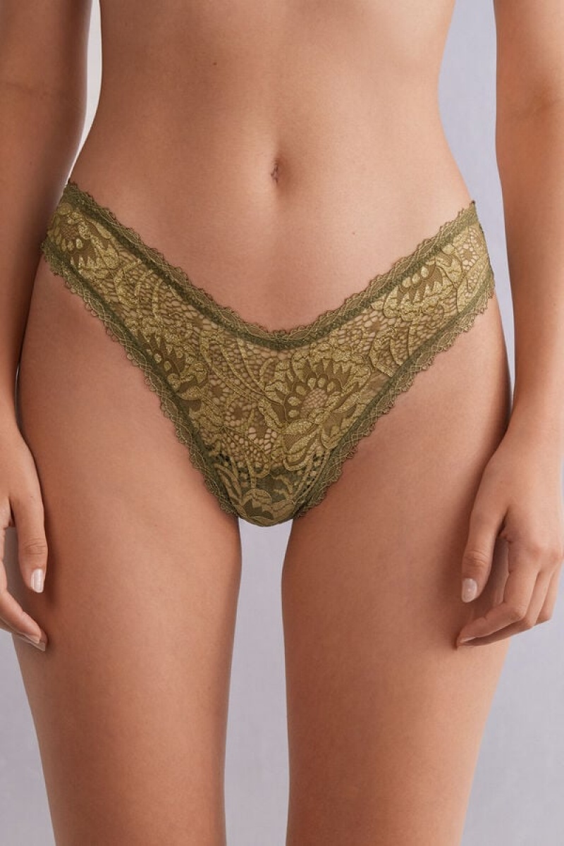 Intimissimi Golden Goddess ‘80s Stil Brazilian Zelene | SN-ITMSM57491