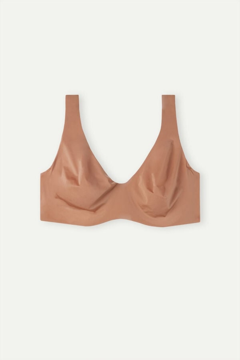 Intimissimi Greta Balconette Bra In Ultralight Microfiber Bež | SN-ITMSM56533