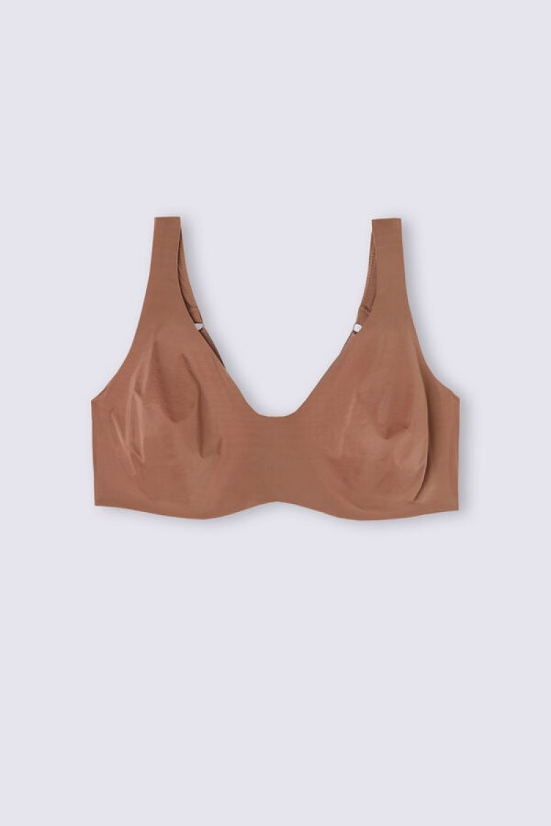 Intimissimi Greta Balconette Bra In Ultralight Microfiber Bež | SN-ITMSM56539