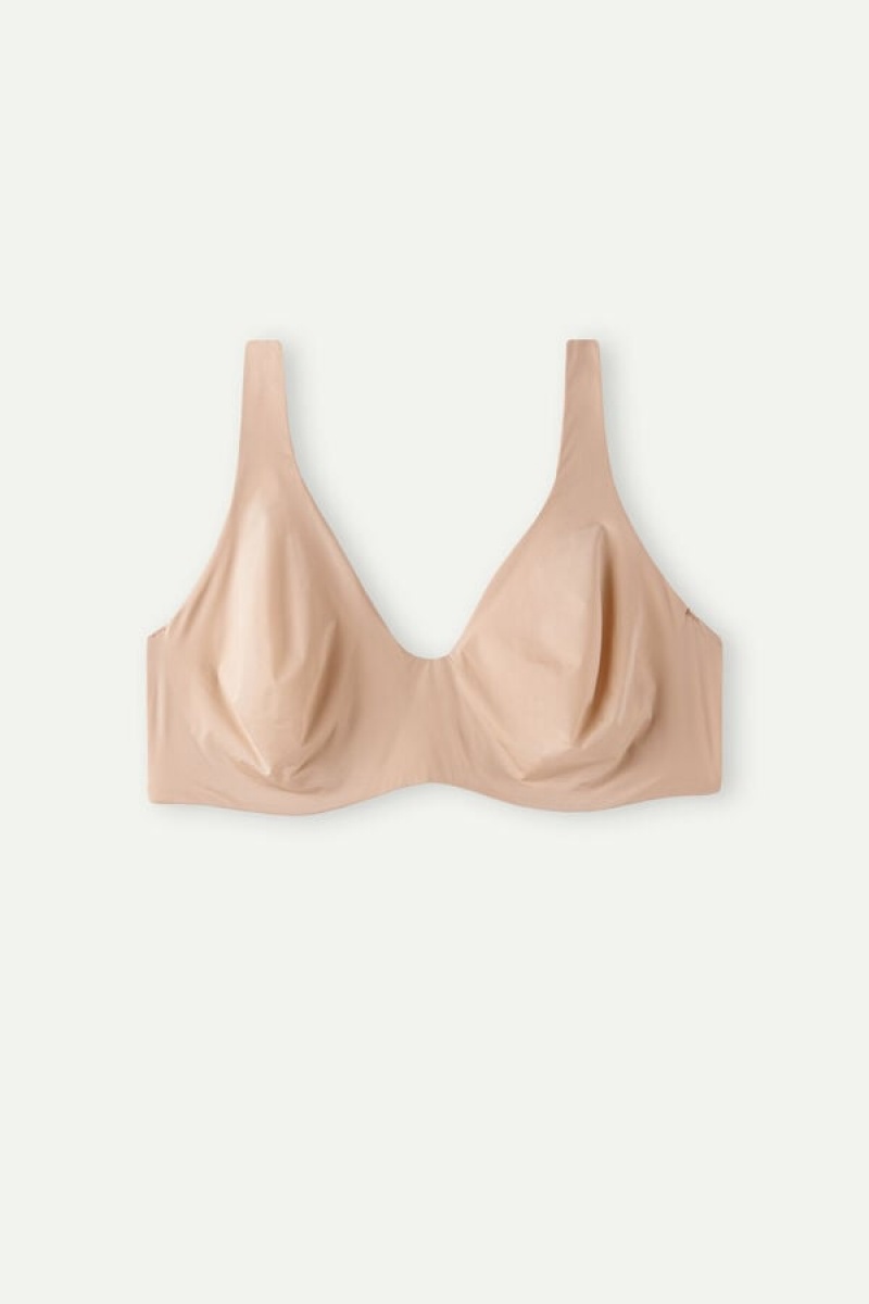 Intimissimi Greta Balconette Bra In Ultralight Microfiber Bež | SN-ITMSM56492