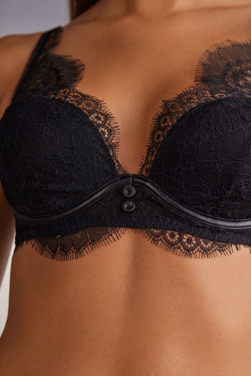 Intimissimi Iconic Beauty Elena Balconette Bra Crne | SN-ITMSM56576