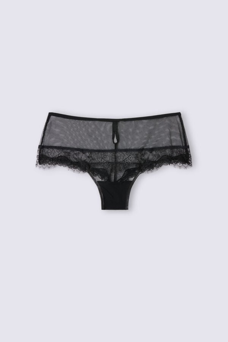 Intimissimi Iconic Beauty Hipster Brazilian Crne | SN-ITMSM57698