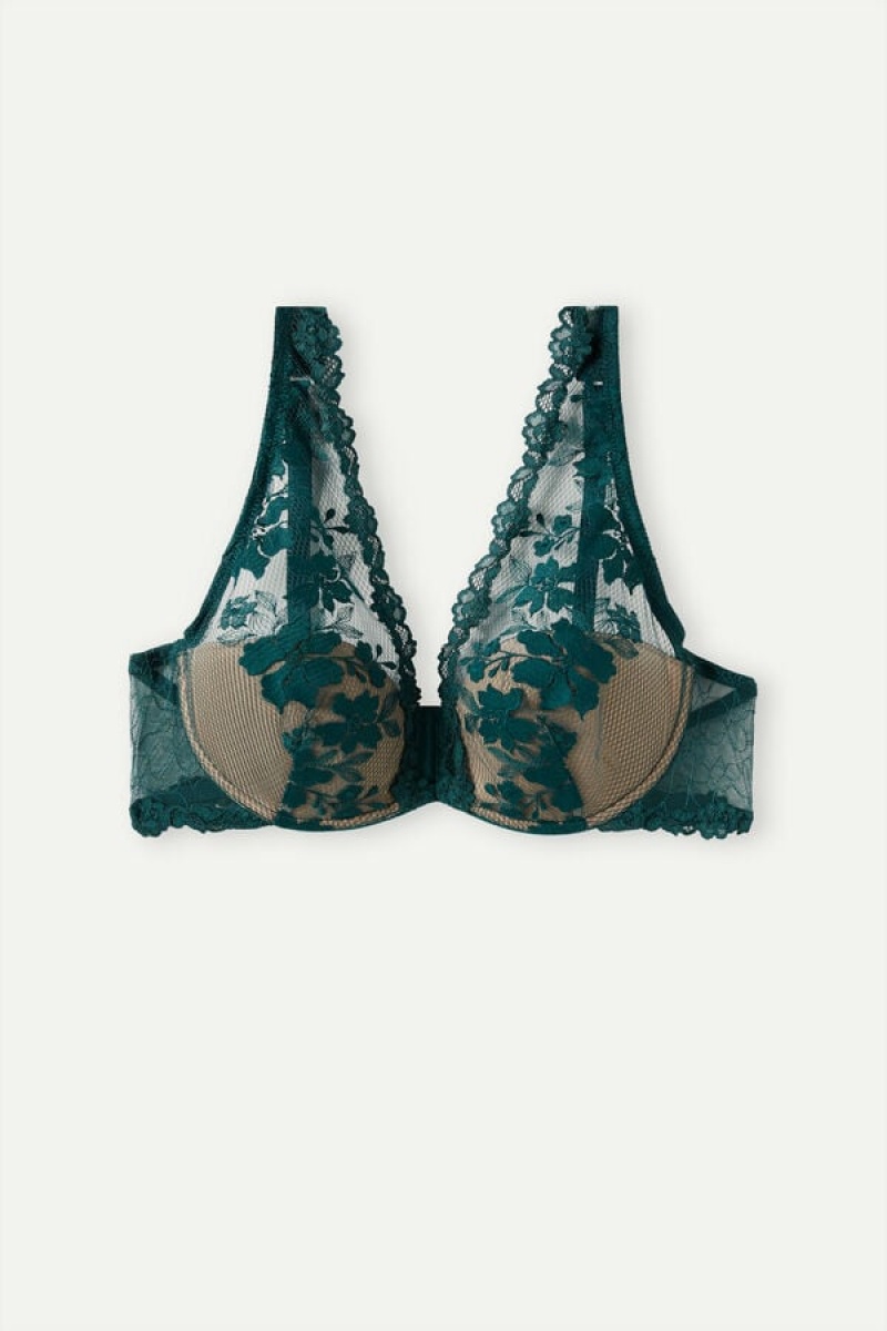 Intimissimi In Full Bloom Elena Balconette Bra Zelene | SN-ITMSM56480