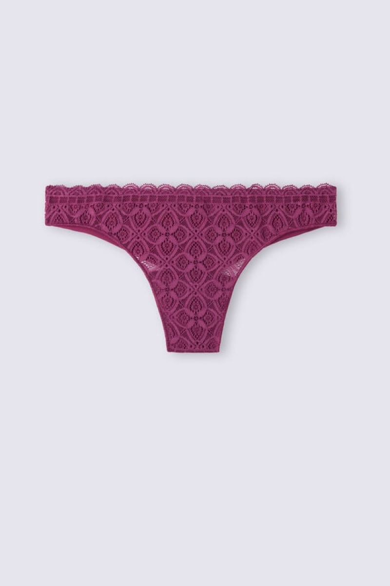 Intimissimi Lace And Microfiber Brazilian | SN-ITMSM57472