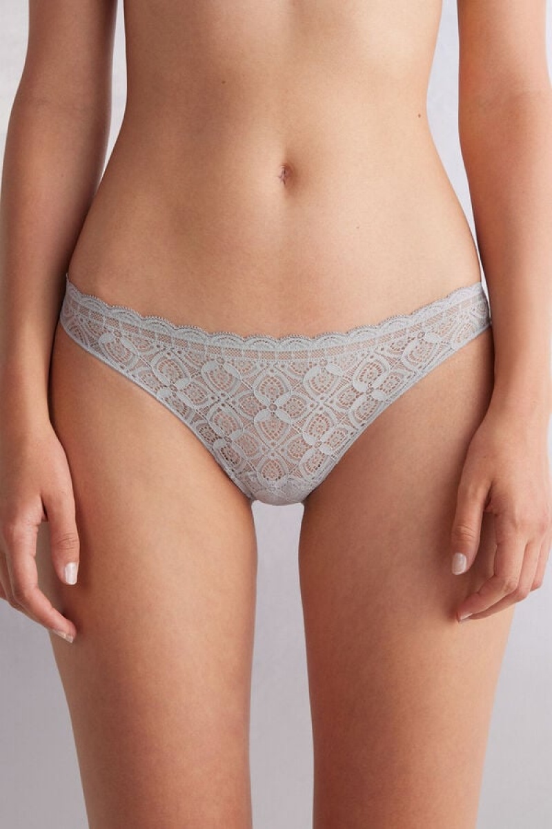 Intimissimi Lace And Microfiber Brazilian Sive | SN-ITMSM57474