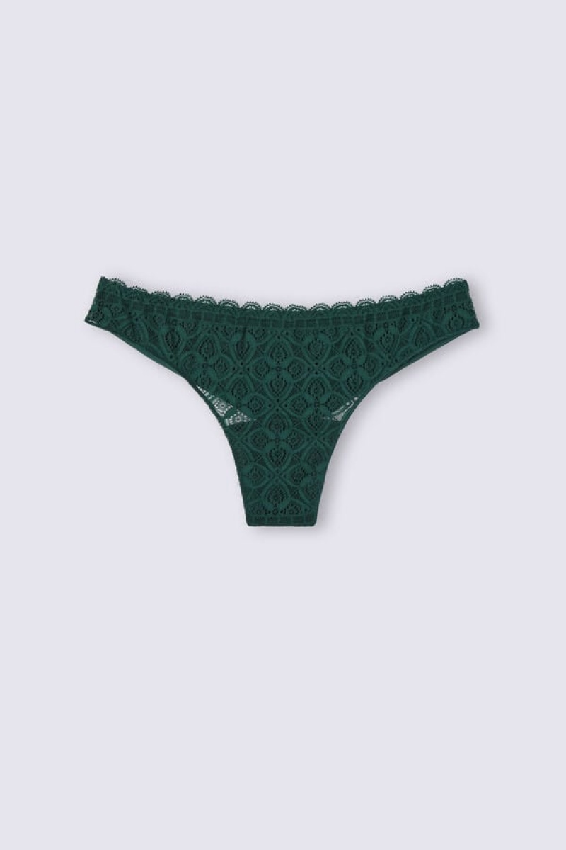 Intimissimi Lace And Microfiber Brazilian Zelene | SN-ITMSM57509