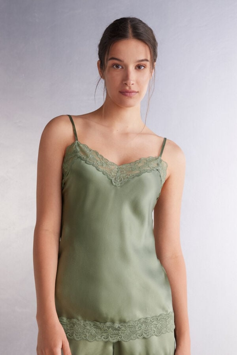 Intimissimi Lace And Silk Top | SN-ITMSM58004