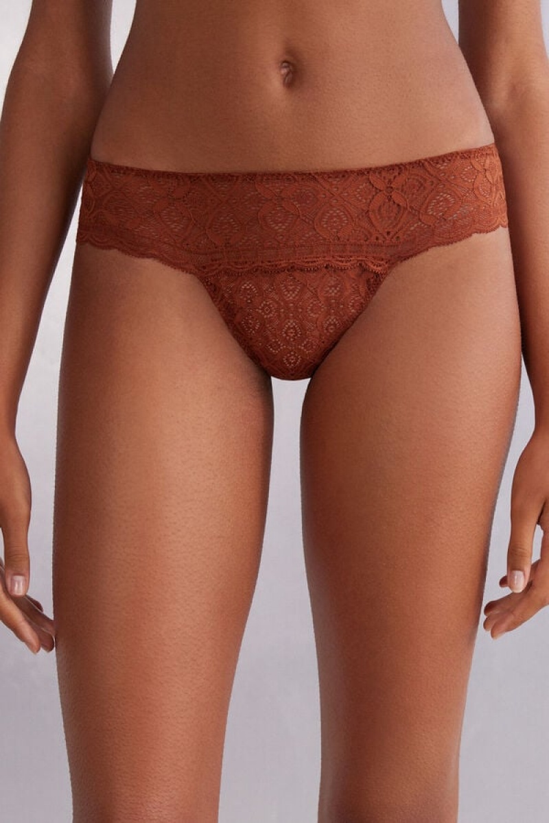 Intimissimi Lace Brazilian Narančaste | SN-ITMSM57480