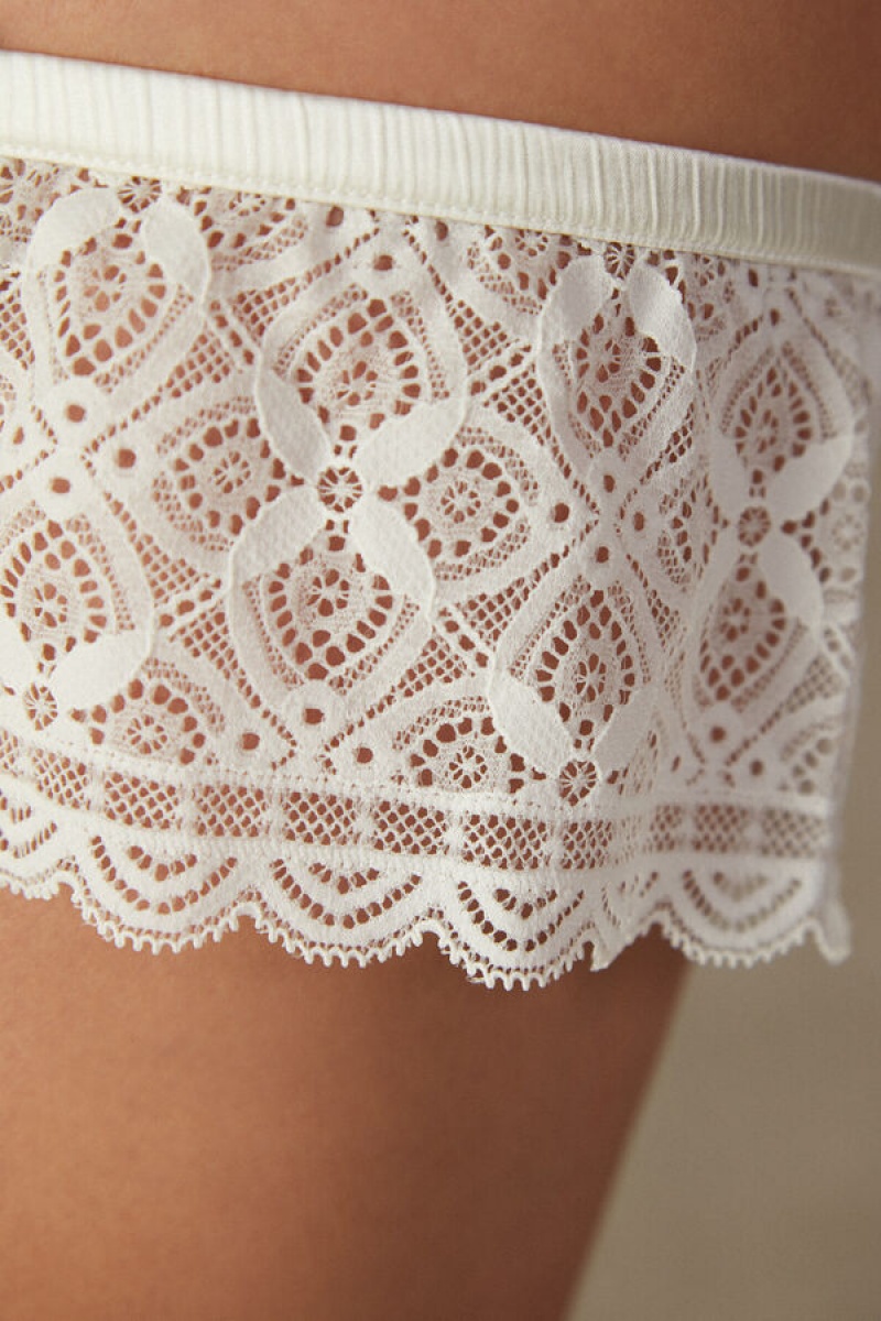 Intimissimi Lace Garter Bijele | SN-ITMSM57889