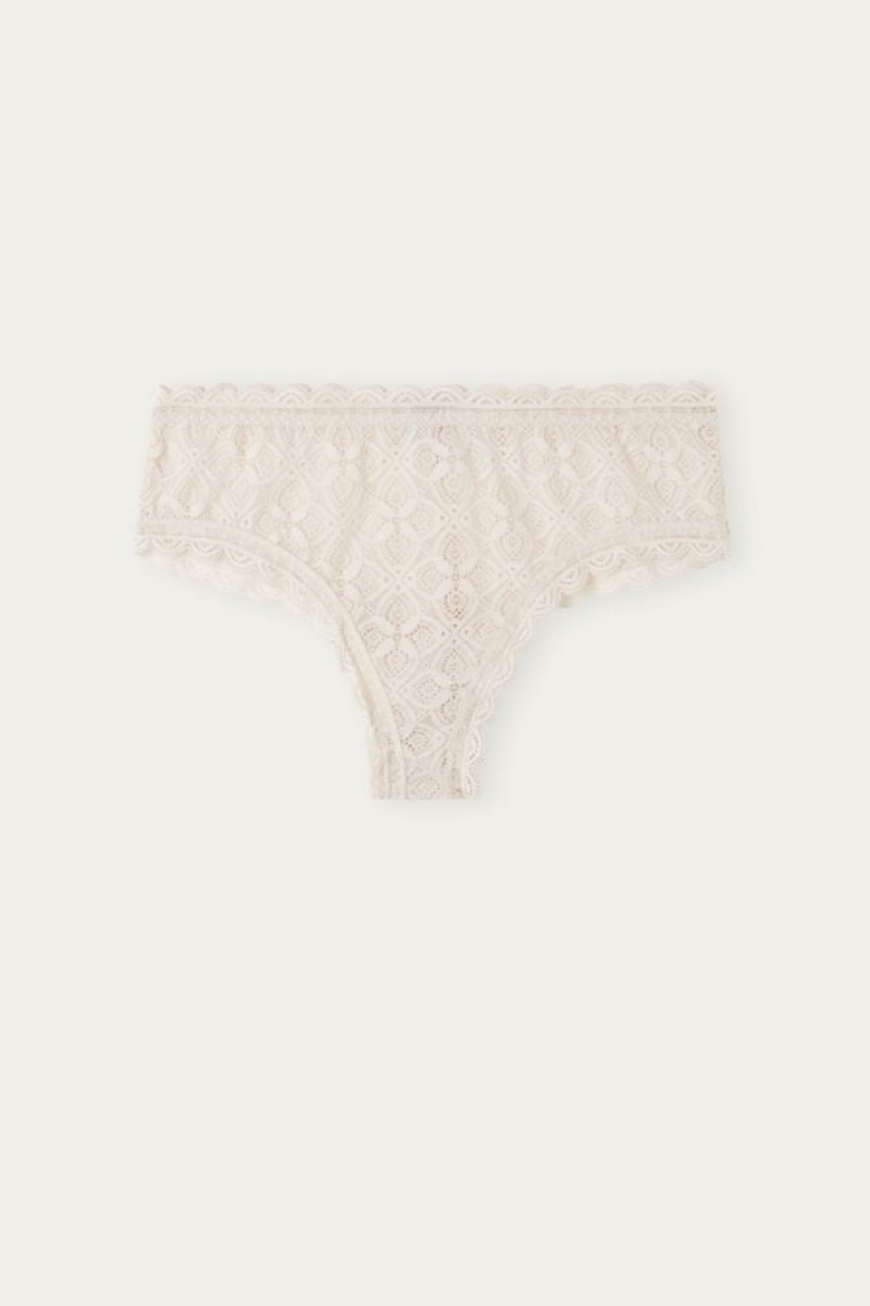 Intimissimi Lace Hipster Brazilian Bež | SN-ITMSM57676