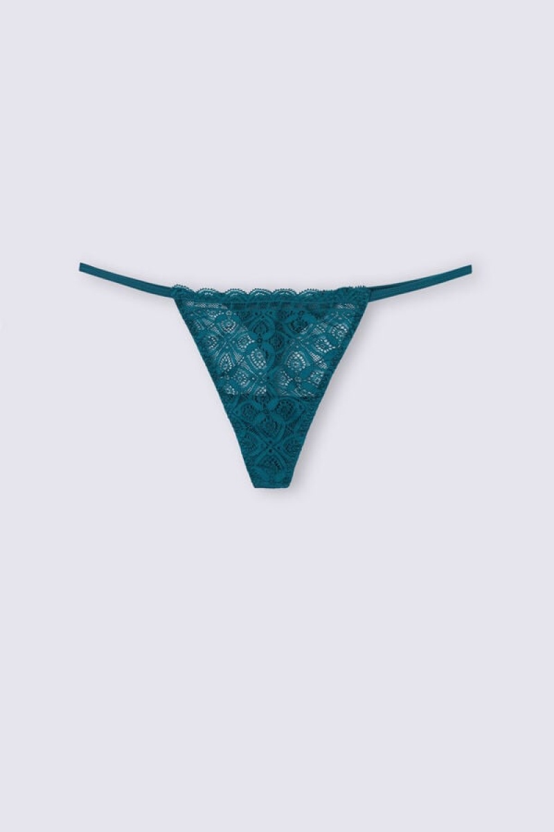 Intimissimi Lace String Thong Plave | SN-ITMSM57740