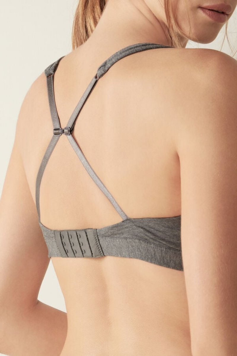 Intimissimi Lara Cotton Triangle Bra Sive | SN-ITMSM56626