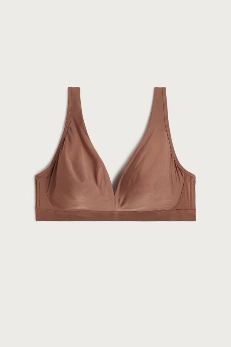 Intimissimi Lara Ultralight Microfiber Triangle Bra Bež | SN-ITMSM56620