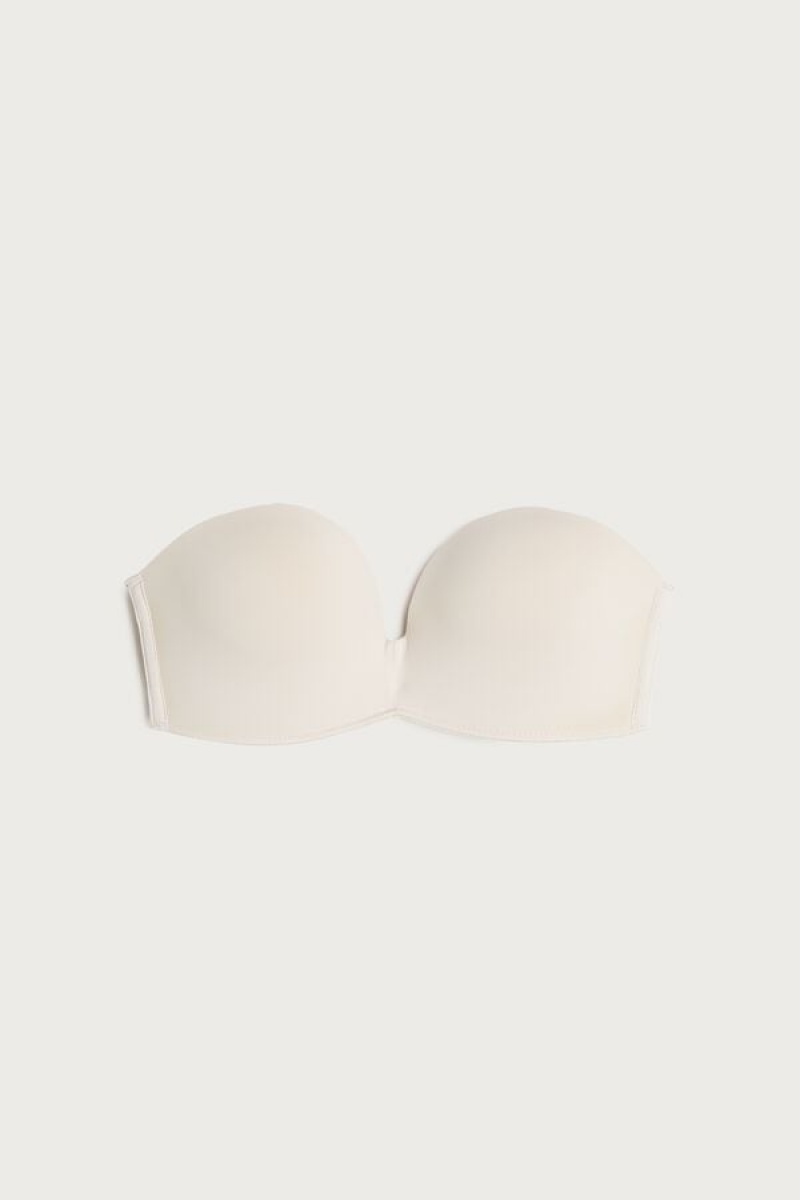 Intimissimi Laura Microfiber Bandeau Bra Bež | SN-ITMSM56917