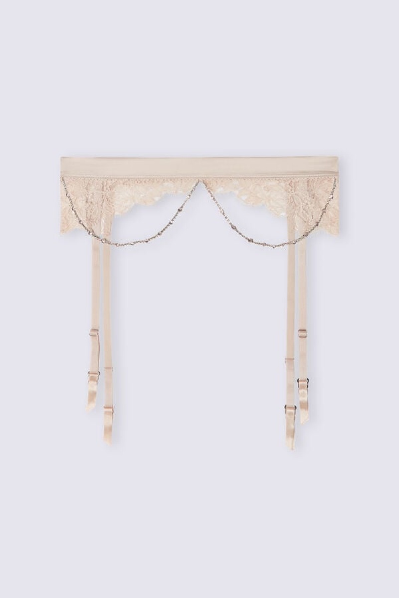 Intimissimi Living In Luxe Garter Belt Bež | SN-ITMSM57901