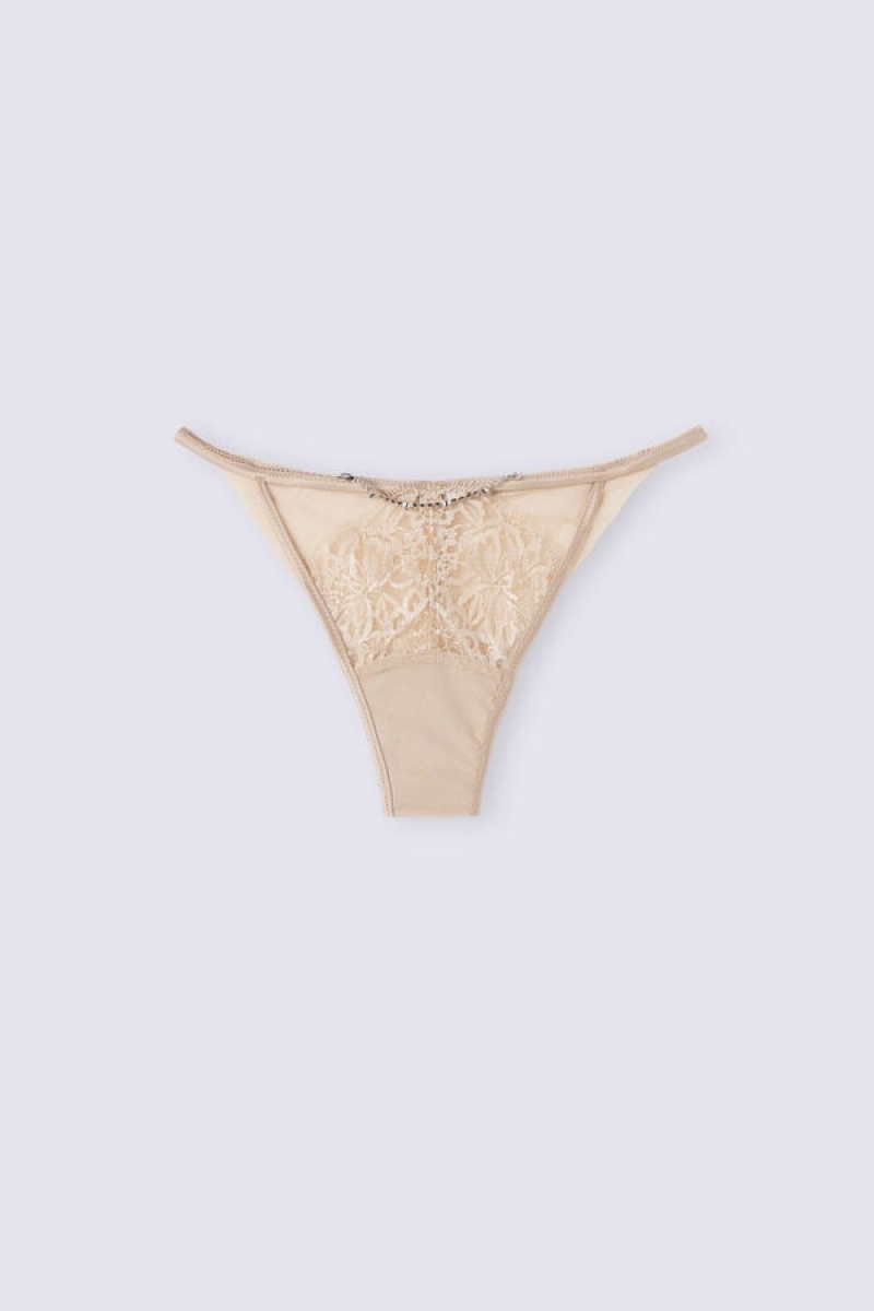 Intimissimi Living In Luxe String Brazilian Bež | SN-ITMSM57512