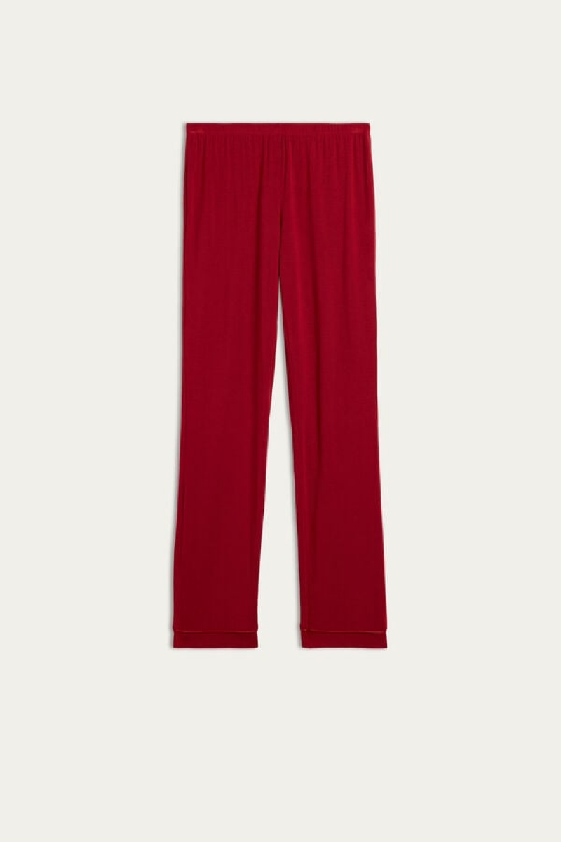 Intimissimi Long Micromodal Trousers Crvene | SN-ITMSM58200