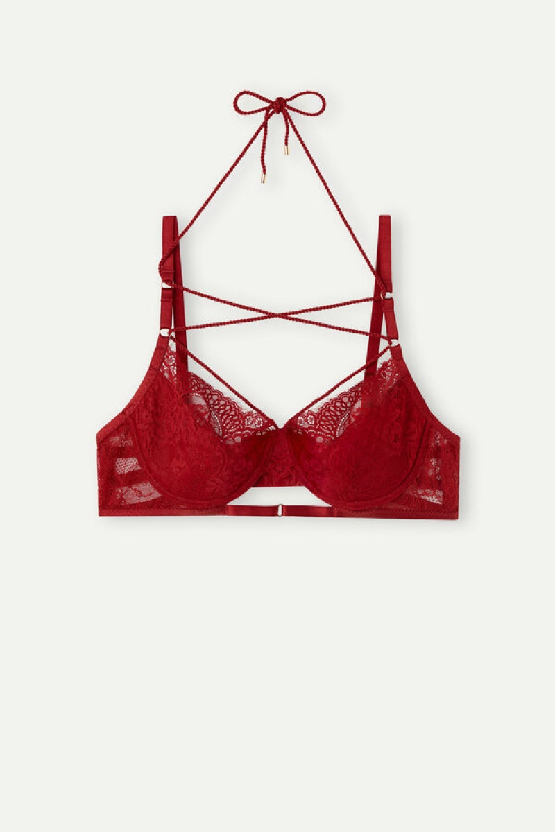 Intimissimi Loosen Heartstrings Demi Bra Crvene | SN-ITMSM57226