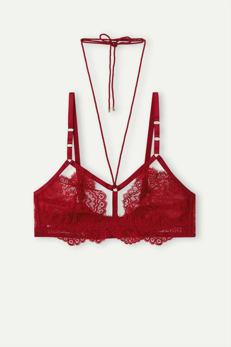 Intimissimi Loosen Heartstrings Triangle Bra Crvene | SN-ITMSM56660