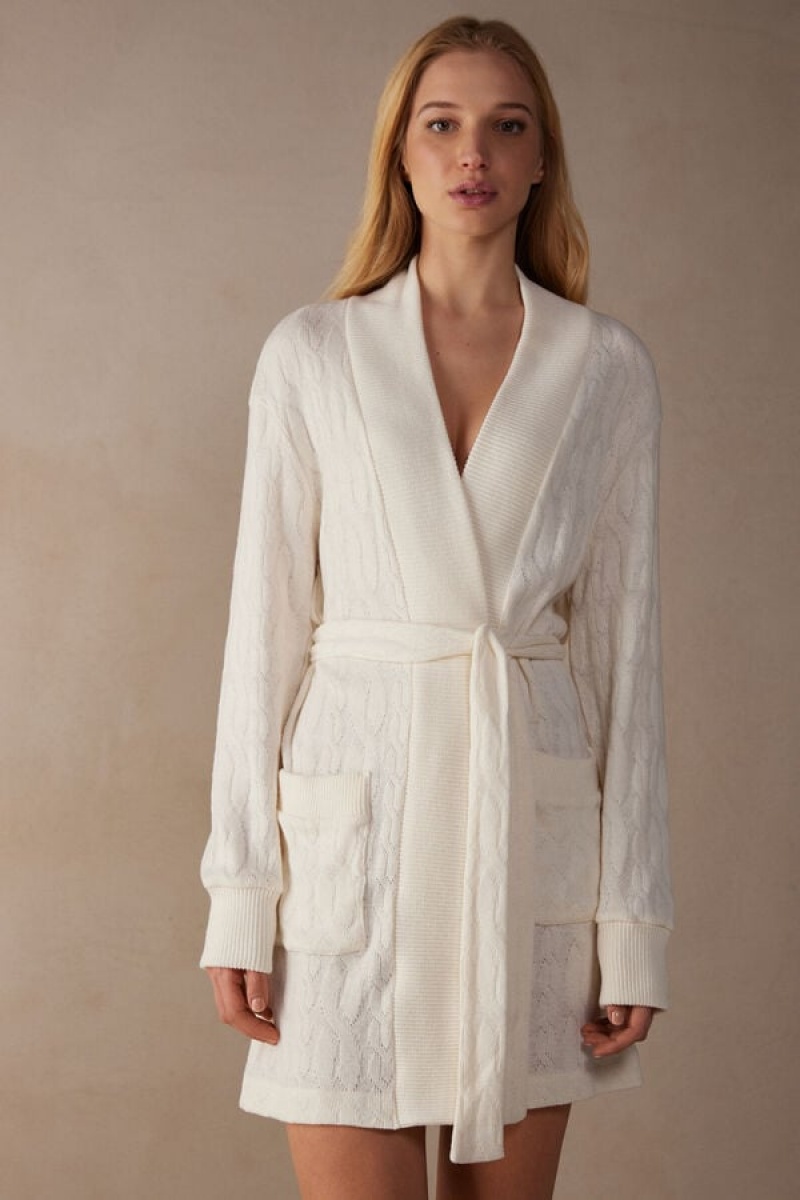 Intimissimi Lost In Fields Braided Robe Bijele | SN-ITMSM58427