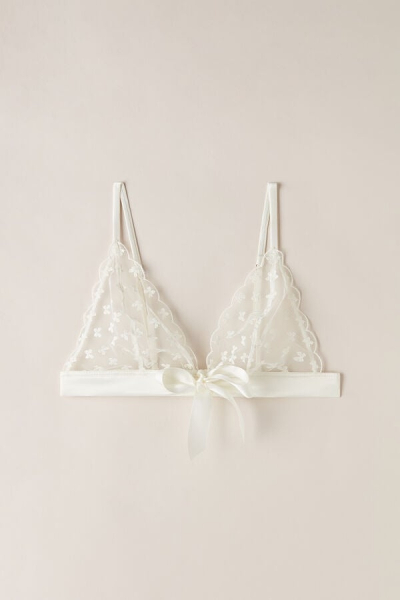 Intimissimi Love Cadeau Triangle Bra Bijele | SN-ITMSM56664