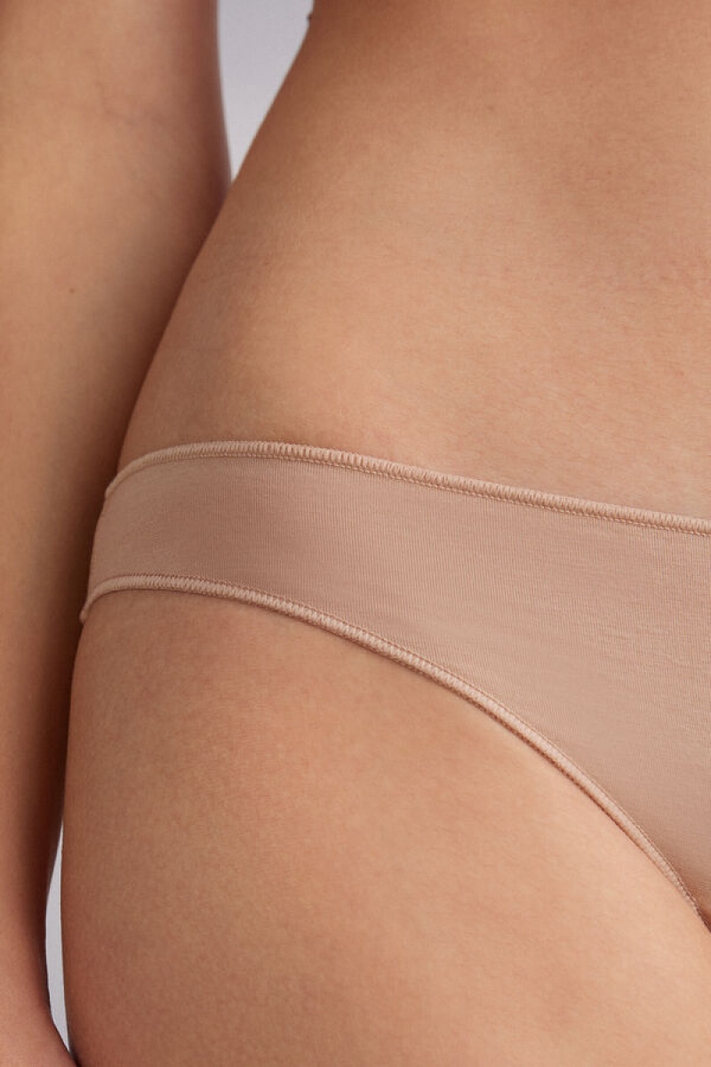 Intimissimi Low Rise Cotton Panties Bež | SN-ITMSM57599