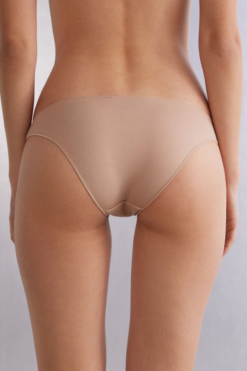 Intimissimi Low Rise Cotton Panties Bež | SN-ITMSM57599