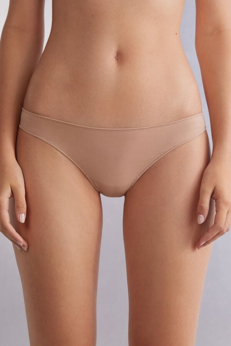 Intimissimi Low Rise Cotton Panties Bež | SN-ITMSM57599