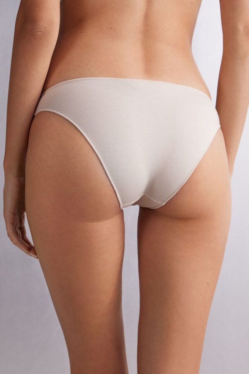 Intimissimi Low Rise Cotton Panties Bež | SN-ITMSM57601