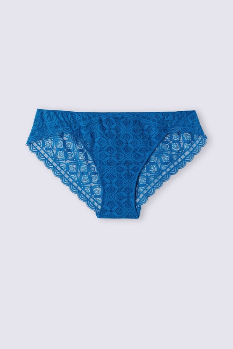 Intimissimi Low Rise Lace Panties Plave | SN-ITMSM57602