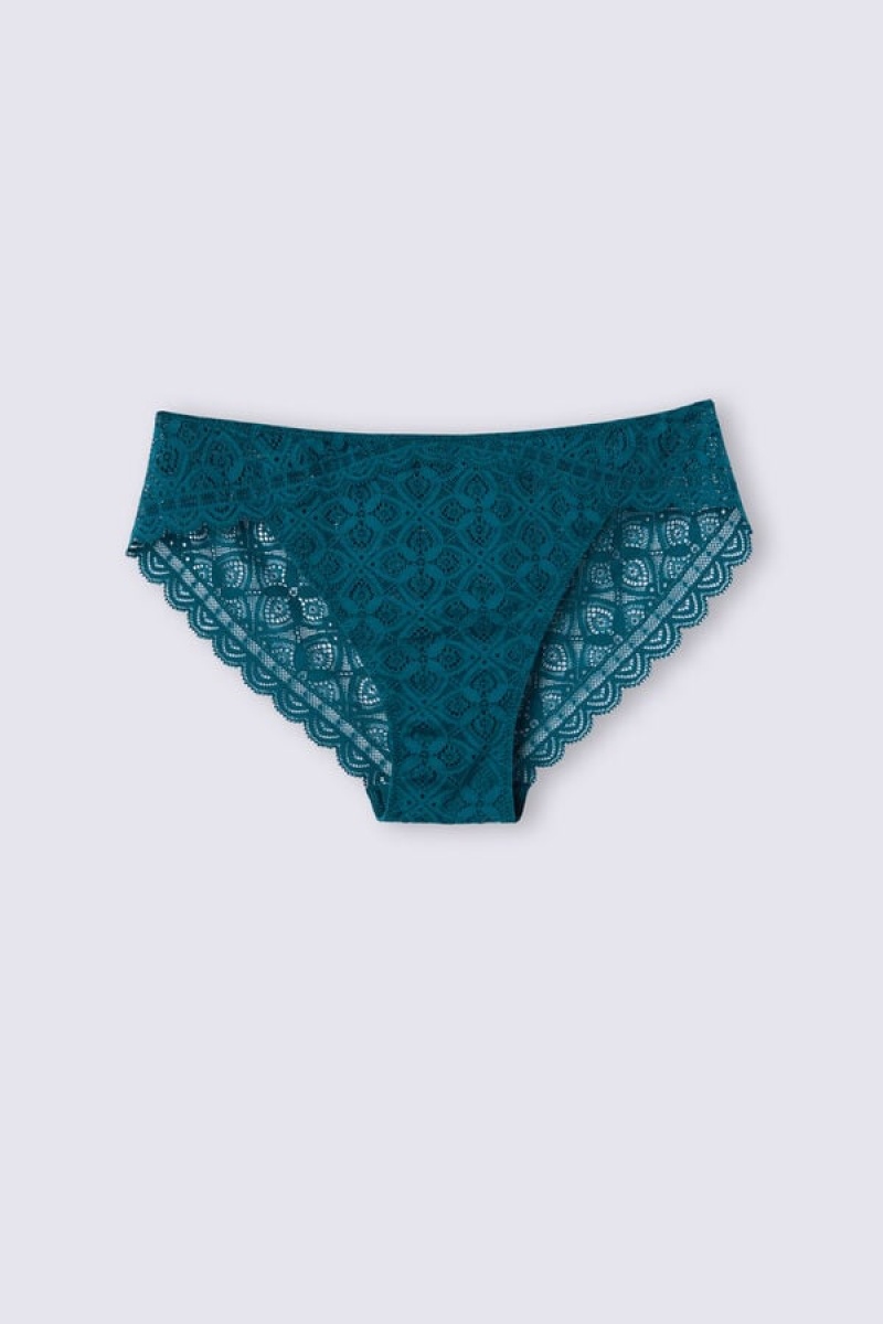 Intimissimi Low Rise Lace Panties Plave | SN-ITMSM57609