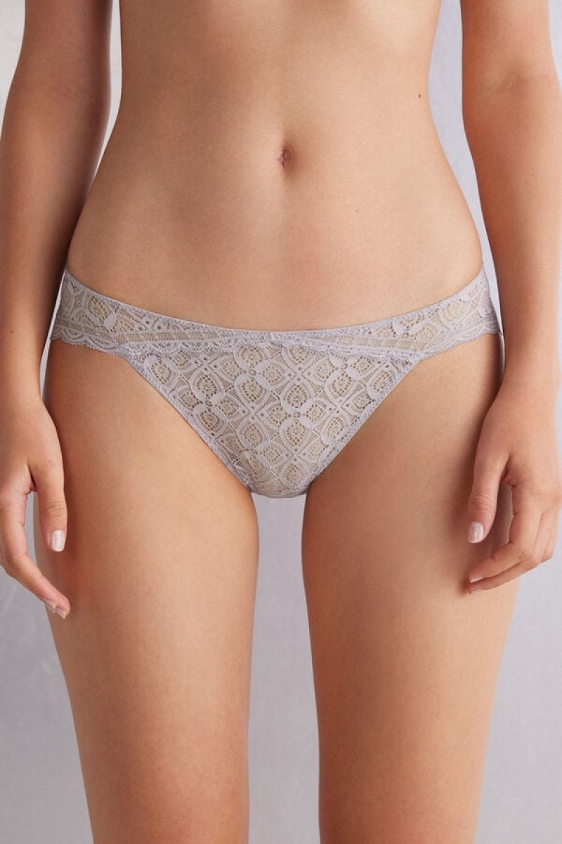 Intimissimi Low Rise Lace Panties Sive | SN-ITMSM57611