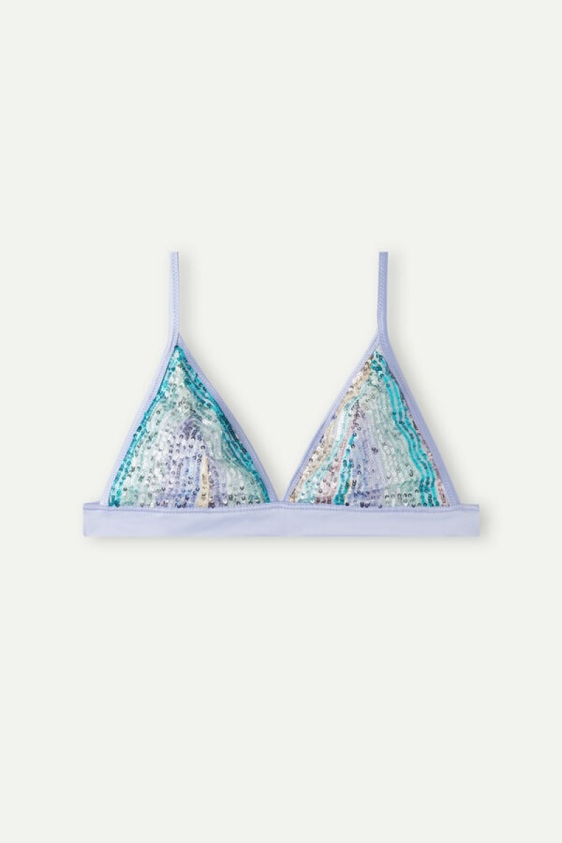 Intimissimi Miami Nights Triangle Bra Plave | SN-ITMSM56670