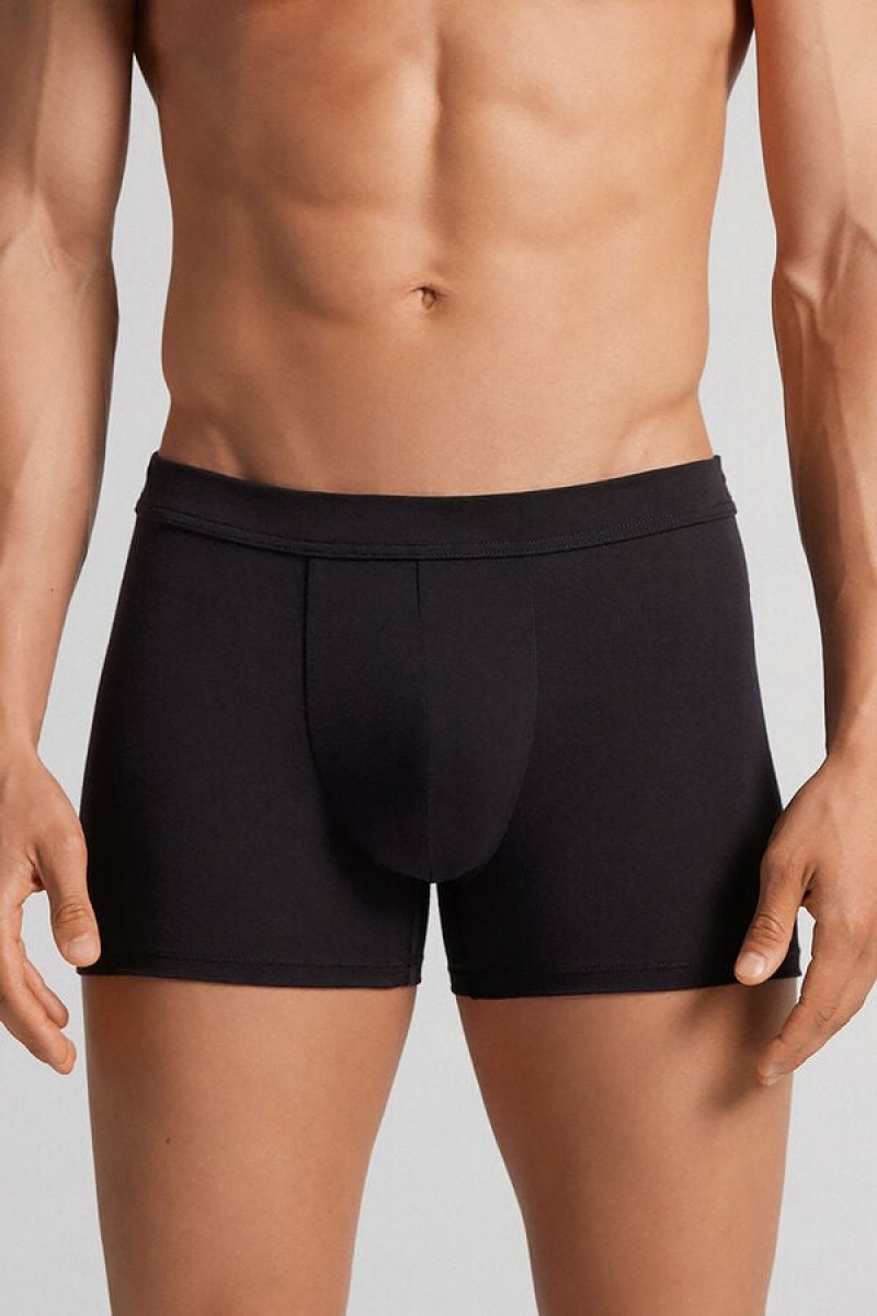 Intimissimi Modal And Silk Boxers Crne | SN-ITMSM58528